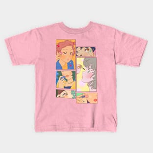 Makeup and Anime: best combination Kids T-Shirt